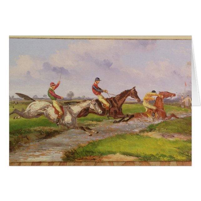 Le saut d'eau : la course d'obstacles d'automne (Devant horizontal)