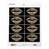 Le secret de Floral Étiquette Maria (Feuille entière)