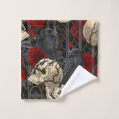 Le secret de Raven. Illustration gothique sombre e (Gant de toilette)