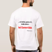 Le seigneur, a laissé le Thy sera T-shirt fait (Dos)