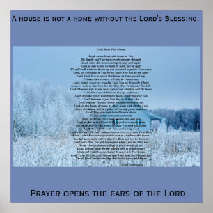 Le seigneur bénissent cette affiche de la maison