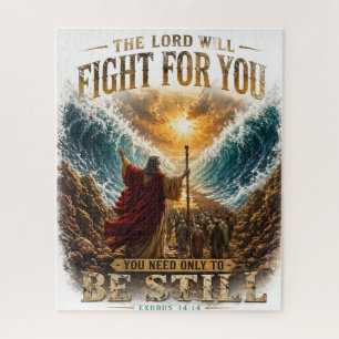 Le Seigneur combattra pour vous exode 14:14 puzzle