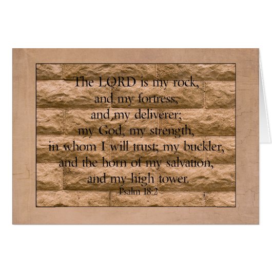 Le Seigneur est ma carte de note rock Parakaleo (Devant Horizontal)