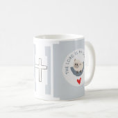 Le Seigneur est ma Pasteur Simple Mug Blanche (Devant droit)