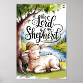 Le Seigneur est mon Berger Art mural de crèche chr (Devant)