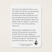 Le Seigneur est mon berger Écriture Bible Jésus (Dos)