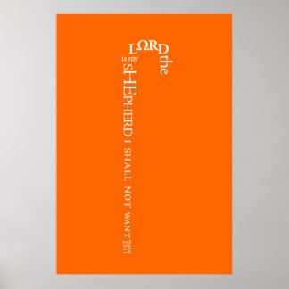 Le Seigneur est mon Berger Poster