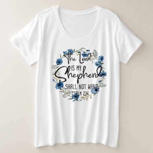 Le Seigneur est mon berger| Psaume 23:1 Bible Vers (Design devant)