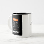 Le Seigneur est mon café Shepard Mug à deux tons,  (Devant gauche)