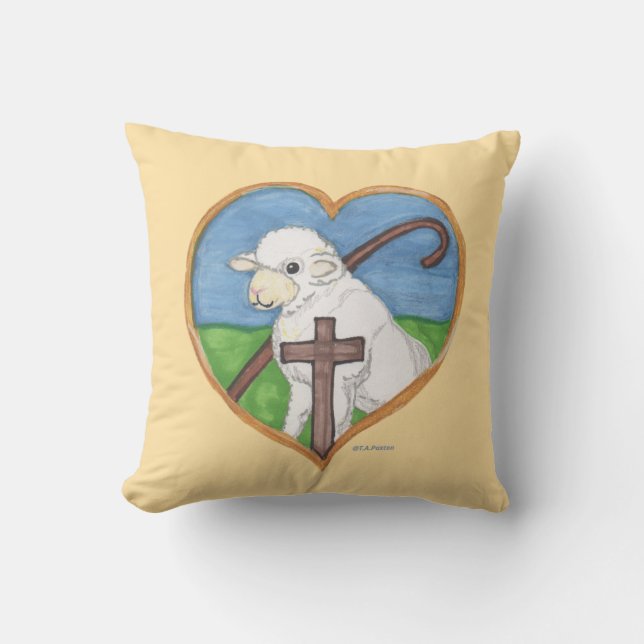 Le Seigneur est mon Pasteur Agneau & coussin de co (Recto)