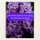 Le Seigneur M'Entend Lilac Bible Verse (Devant)