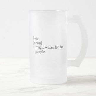 "Le sens de la bière." Mug de bière Monogram