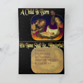 "Le sens de Noël" Carte de vacances de luxe (Intérieur)