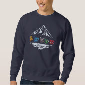 Le sentier du Glacérien - Sweatshirt bleu (Devant)