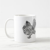 le serama grésillent tasse de café de poulet (Gauche)