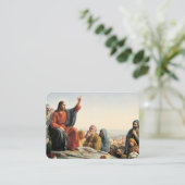 Le Sermon des Béatitudes sur la carte de prière du (Debout devant)