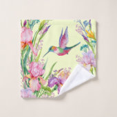 Le Serviette De Bain Jardin Colibri Jaune (Gant de toilette)
