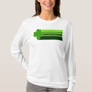 Le shamrock raye le T-shirt