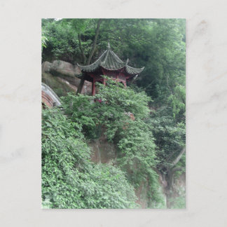 Le Shan Mountainside Buddhist Pavilion Briefkaart