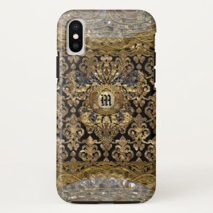 Le Shantesa  Baroque Monogram iPhone X Hoesje