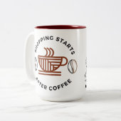 Le shopping commence après la tasse de café (Devant gauche)