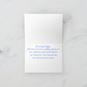 Le signe de Las Vegas font vos propres invitations (Intérieur)