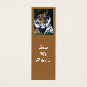 Le signet de tigre, sauvent mon endroit