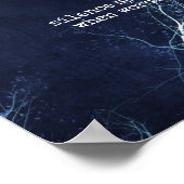 le silence parle affiche de motivation en bleu (Coin)