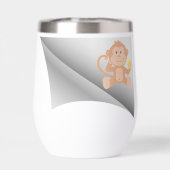 le singe mange de la banane sous le patch (Arrière)