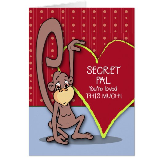 Le singe secret Pal Cute le jour de la Saint-Valen (Devant)
