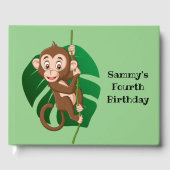 Le singe sur une vigne Design Livre d'or (Recto)