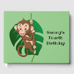Le singe sur une vigne Design Livre d'or