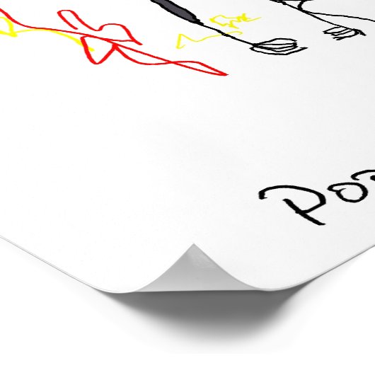 Le Singe Triste A Perdu Son Poster Crayons (Coin)