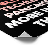 Le sirop d'érable est plus épais que l'eau Poster  (Coin)