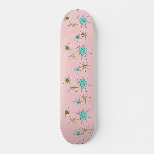 Le skateboard rose Iconic Atomic Starburst (Devant)