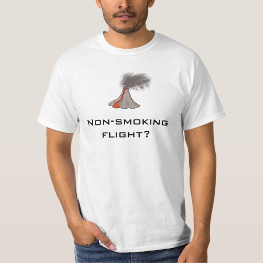 Le slogan Volcano T-Shirt Design : Vol non-fumeur (Devant)