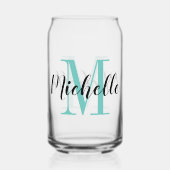 Le soda monogramme personnalisé peut façonner verr (Verso)