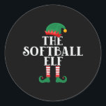 Le Softball Elf Funny Christmas<br><div class="desc">Design amusant avec un costume elfe la légende "The Softball Elf". Amusant design familial assorti pour vos vacances de Noël. Grand cadeau de Noël pour toute la famille</div>