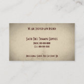 Le soin de règlage d'arbre entretient le carte de (Dos)