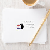 Le soldat salue les Étiquettes de adresse (En situation)