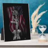 Le Soldat Tombé - Votre Plaque Personnalisée - 8x1 (Côté)