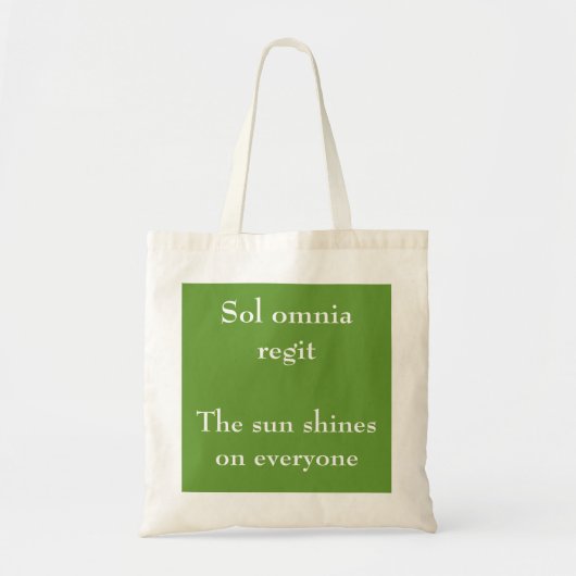 Le soleil brille sur tout le sac (Devant)