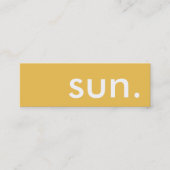 le soleil. carte perforée de fidélité (Devant)