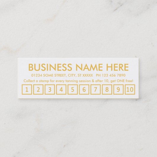 le soleil. carte perforée de fidélité (Dos)