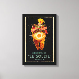 Le Soleil Conservations Vintage Ad Canvas Afdruk