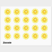 Le soleil de sourire - autocollant (Feuille)