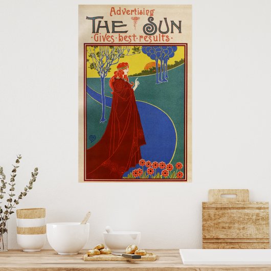 Le Soleil, Poster vintage américain (Cuisine)