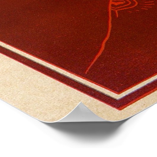 Le Soleil, Poster vintage américain (Coin)