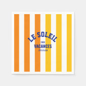Le Soleil Vacances Côte d'Azur Cabana Stripe Servet (Voorkant)