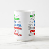 Le Sommeil Est Ma Drogue Mug Café Drôle (Centre)